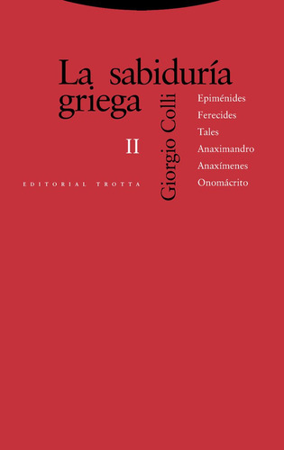 Libro Sabiduria Griega Ii,la