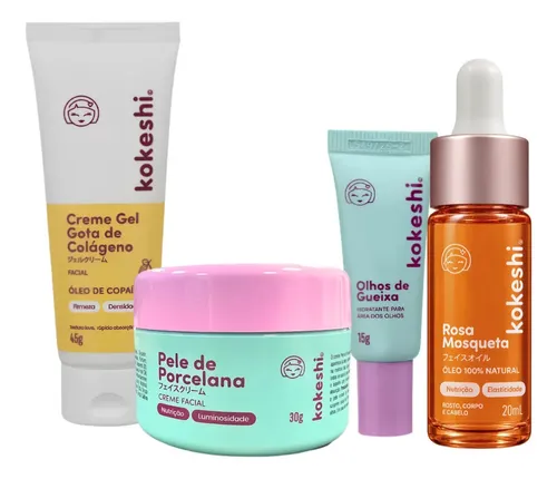 Kit Renovadores Gota De Colágeno E Rosa Mosqueta Kokeshi