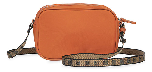 Bolsa Crossbody Cloe Para Mujer Chica Con Jareta Color Naranja