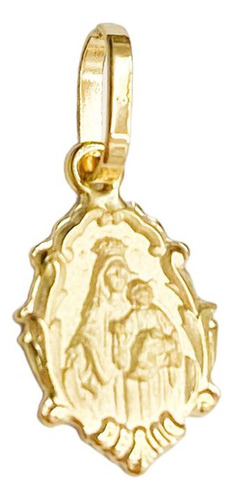 Medalha Ouro 18k Pingente Nossa Senhora Do Carmo