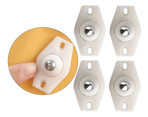 Mini Polea De Pasta Polea Giratoria Conveniente Blanco