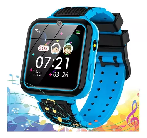 Reloj Inteligente Para NIÑOS Con Llmada De SOS Smartwatch Para Iphone  Android