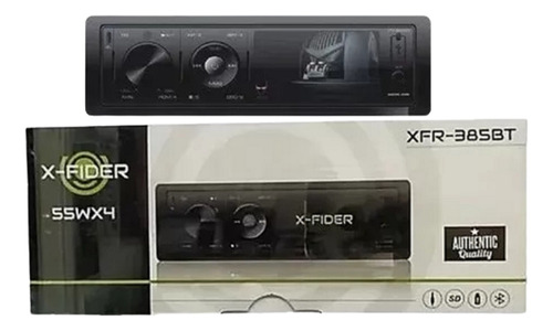 Radio X-fider Xfr385bt- 1 Din-dvd-usb-aux-sd-bt