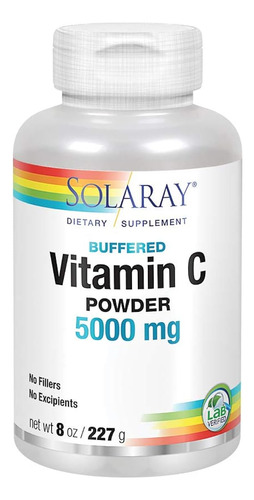 Solaray Vitamina C Cristalina 5000 - Unidad a $1072