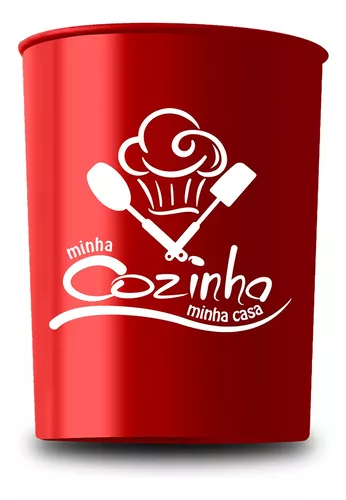 JOGO DE COZINHA SILICONE 7 PÇ VERMELHO - Santa Luna