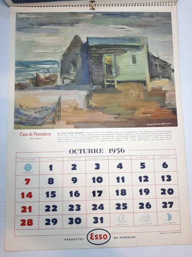 Imagen 9 de 10 de Antiguo Almanaque Esso 1956 El Paisaje Argentino Ro 1831