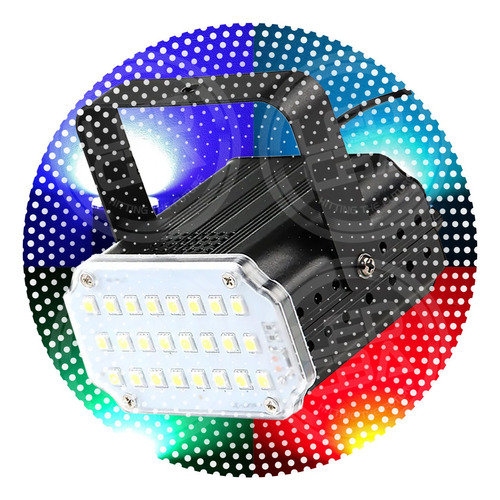 Flash Led Audioritmico Mini Multicolor Rgb 24 Led Regulable