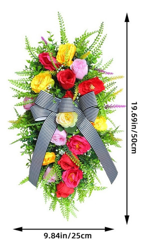 Dsv Flores De Arco Al Revés Decoración Colgante De Árbol