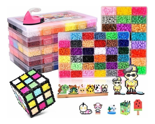 Kit 32000 Piezas Mini Hama Beads De 2.6 Mm Kit Hama Perler