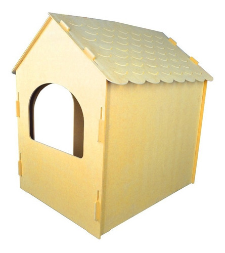 Imagen 8 de 9 de Casita Casa Carpa Tipi Infantil Madera P/ Pintar 123x118x96