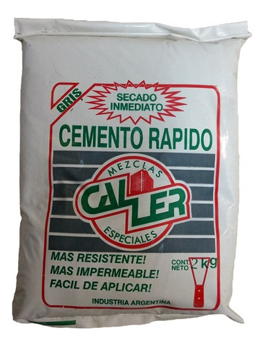 Cemento Rápido Gris 1 Kilo Caller Secado Inmediato  Pintumm