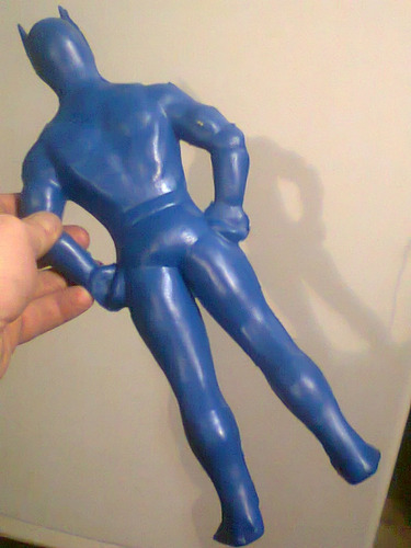 Antiguo Muñeco Batman Plastico Khanis A West Biz Retro Kxz