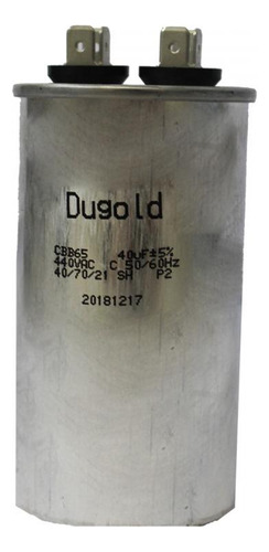 Capacitor Duplo 25+3mfd De Metal Dugold - 440v