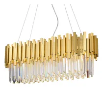 Comprar Lustre Pendente Skylight Fancy Bivolt Dourado\u002Ftransparente