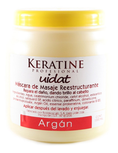 Crema Masaje Aceite Argán Puro Mascara Alisado