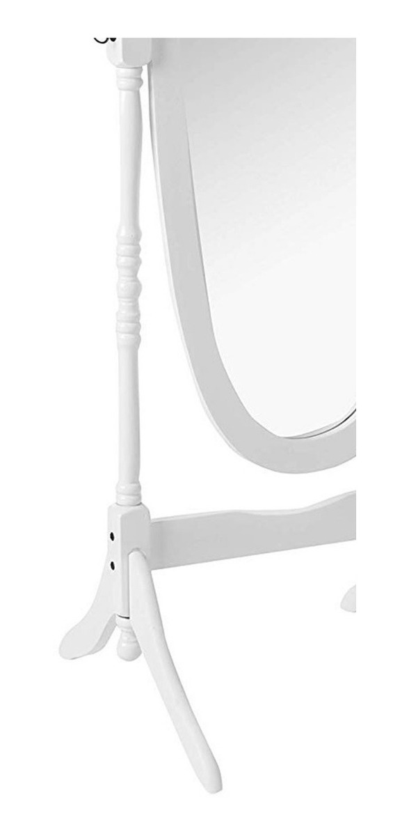 Espejo Ovalado De Piso Contemporáneo Blanco ¡ Envió Gratis! | Estylo House Mueblería