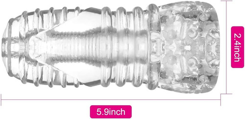 Clear Male Masturbator Cup - Mens Sex Toy For Penis Stimulat