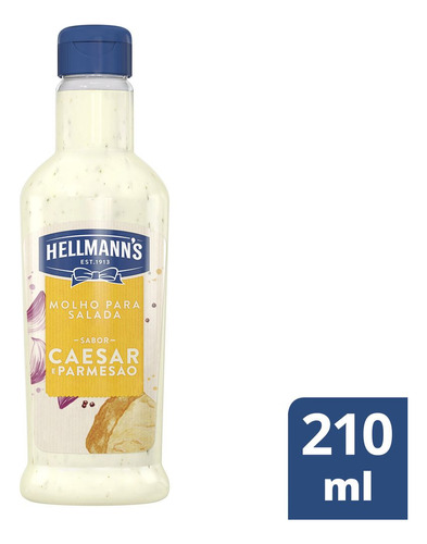 Molho Para Salada Caesar Parmesão Hellmann's Squeeze 210ml