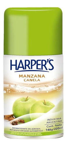 Aromatizador Harper's 220ml Rep Manzana Canela Pack X6 U