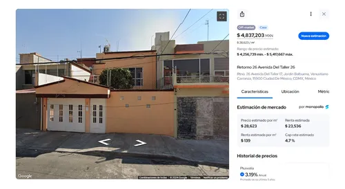 Casa En Venta Venustiano Carranza Cerca De Metro Velodromo, Mixiuhca, Deportivo Jardin Balbuena Oh