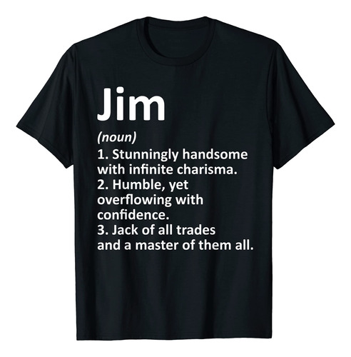 Jim Definition - Camiseta Divertida Para Regalo De Cumpleaos