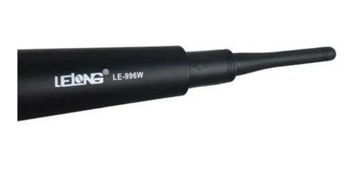 Microfone Wireless Sem Fio Lelong Le-996w Karaokê