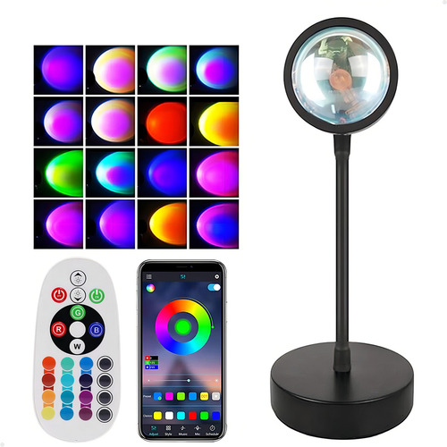 Sunset Lamp Control, 16 colores, foto, vídeo, decoración
