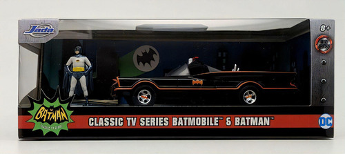 Batmobile Escala 1:32 Batman Nano 84652-w1 Jada 31703 Color Negro