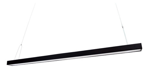 Lampara Colgante Led 36w Minimalista Luz Blanca 1.2 Metros Color Negro