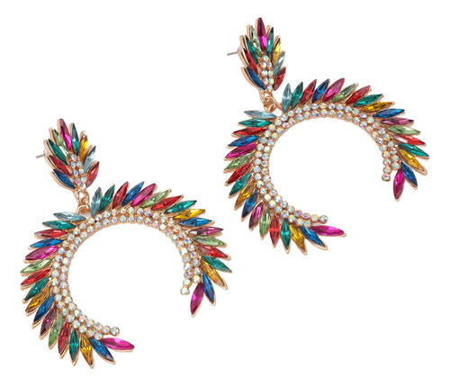 Pendientes Colgantes En Forma De Lágrima Con Flor De Marques