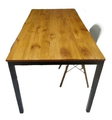 Imagen 2 de 6 de Mesa Comedor (140cm X 70cm) Estilo Industrial