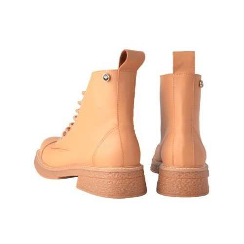 Borcegos Botinetas Cordones De Mujer De Cuero Marba -ferraro