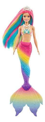 Barbie Dreamtopia sereia arco-íris mágica Mattel GTF89