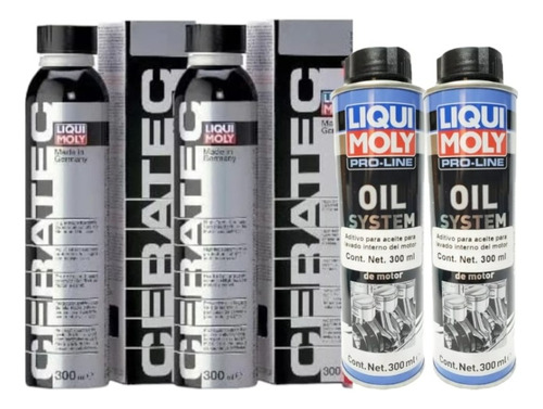 2 Kit Ceratec Liqui Moly Y Engine Flush Plus Limpiador Motor