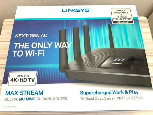 Router Wifi Linksys Ea9500 V2 Max-stream Ac5400 Mu-mimo