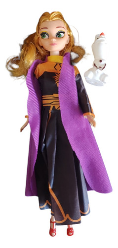 Muñeca Frozen Ana Y Elsa Cantan Libre Soy Español