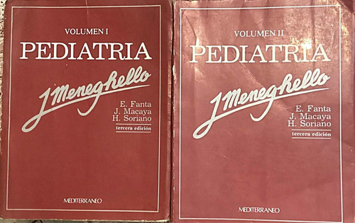 Pediatría Volumen I Y Il Julio Meneghello Completos