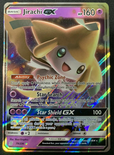 Cartas Pokemon Jirachi Gx