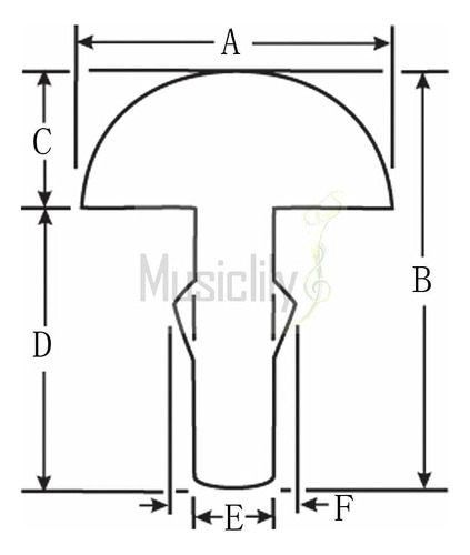 Pieza Guitarra Para Electrica Acustica Acero Inoxidable Cabl