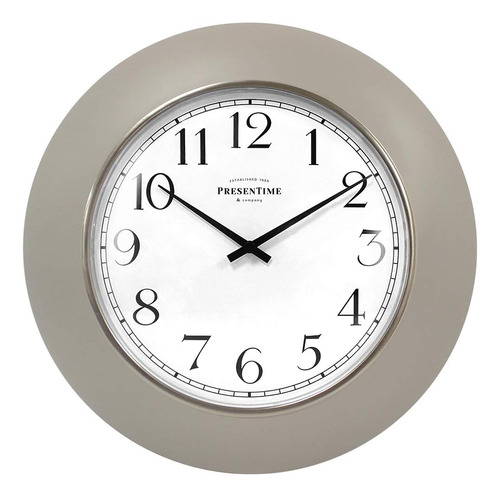 & Co Reloj De Pared Clásico Moderno De 12 Pulgadas, Lente Co