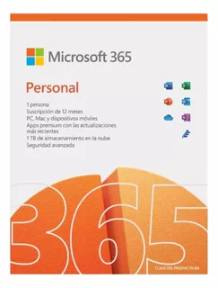 Microsoft Office 365 Personal 1024 Gb En La Nube