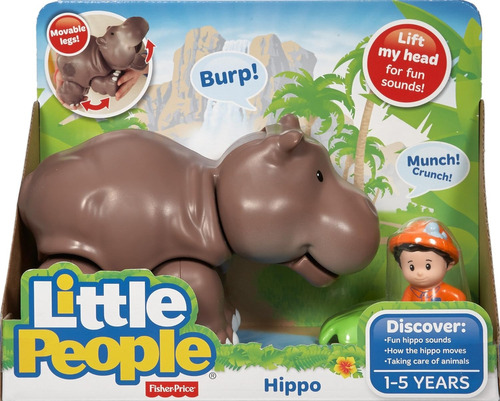 Animales Del Zoo Hippo Little People Fisher Price C/sonidos