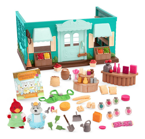 Lil Woodzeez Juego Figuras Juguete Casa Juegos Tienda Mini Y