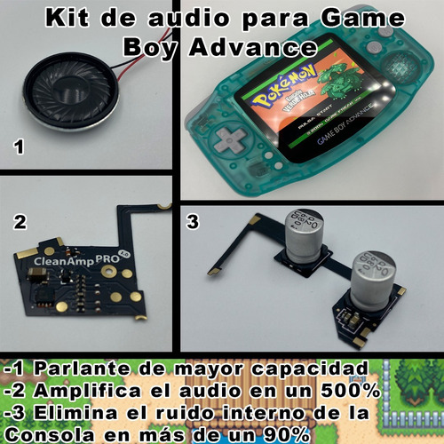 Imagen 1 de 5 de Kit De Audio Gameboy Advance, Aumenta El Volumen Un 500% 