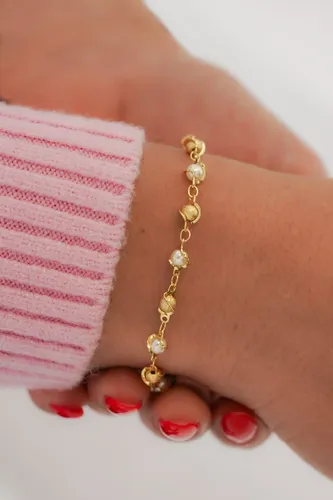 Pulsera Romantic 16cm + Extensor Oro Laminado 18k