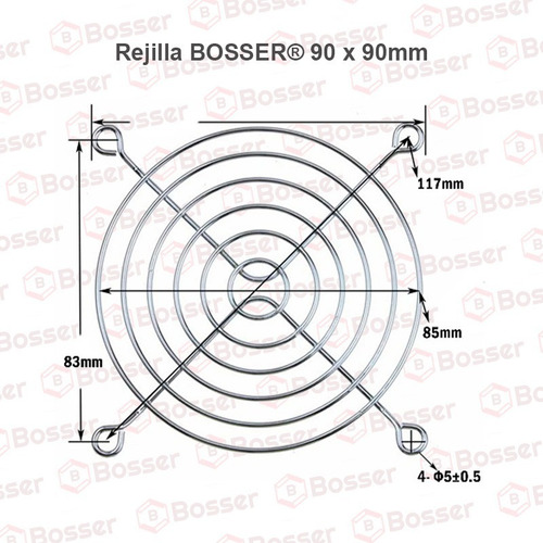 Turbina Cooler Fan Bosser Dc 12v 92x25 Mm Buje + Reja Metal