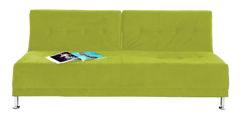 Sofacama Dual Tela Verde