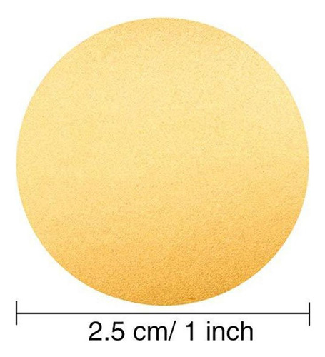 300pcs Kraft Paper Golden Scratchable Adhesive Label Seal