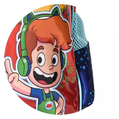 Mochila de Rodinhas Gato Galáctico Escolar Infantil