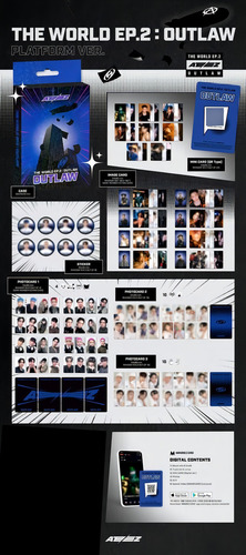 Ateez Album Oficial The World Ep.2 Outlaw Versión Plattform